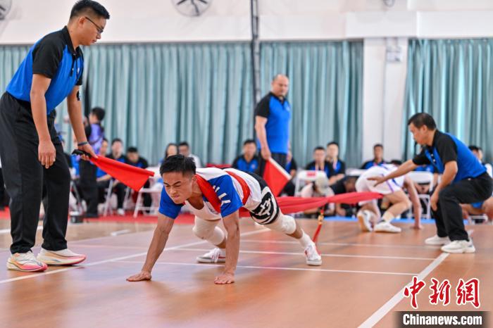 绸带拔河牵出两岸深情押加在海南赛场上的友谊