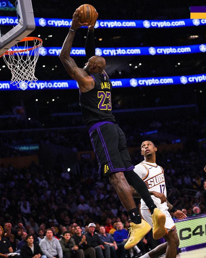 詹姆斯创NBA历史第1神迹 湖人完胜太阳锁定西部前